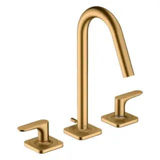 Axor Citterio M Смеситель для раковины, на 3 отв., с донным клапаном, цвет: шлифованная медь