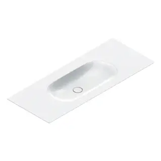 Catalano Sfera 125 Столешница с интегрированной раковиной, цвет: белый глянцевый