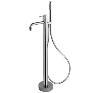 Fima Carlo Frattini Spillo Up Смеситель для ванны, напольный, с ручным душем, цвет: хром