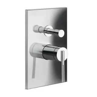 Gessi Ingranaggio Встраиваемый однорычажный смеситель на 2 выхода с перекл., внешняя часть, цвет: хром