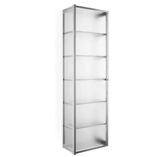 Decor Walther Glas S 4 Шкафчик подвесной 35x19x120см, стекло матовое, цвет: хром