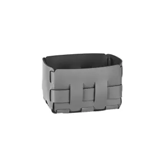 Colombo Adj Корзинка Mini Bottega, 12x19H13 см, цвет: серый/черный