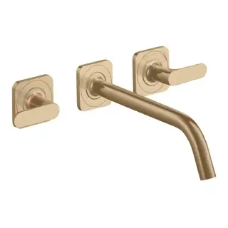 Axor Citterio M Смеситель для раковины, встраиваемый, излив: 22.6см., ручка: рычаг, цвет: шлифованная бронза