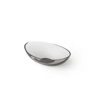 Dea Design Washbasins Раковина 55х38х15см., накладная, без отв., Glasstech, прозрачная смола, цвет: Smoky Black R4