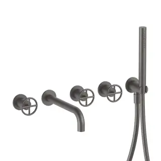 Fantini Fontane Bianche Встраиваемый смеситель для ванны, цвет: Matt Gun Metal PVD