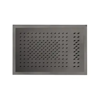 Fantini Acqua Zone Верхний душ 50х35см, двойной дождь, поток, светодиоды, хромотерапия, цвет: Matt Gun Metal PVD