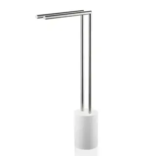 Decor Walther Stone HT2 Полотенцедержатель  41xh81см, напольный, цвет: белый / матовая сталь