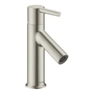 Axor Starck Смеситель для раковины 80, на 1 отв., с донным клапаном, цвет: сталь