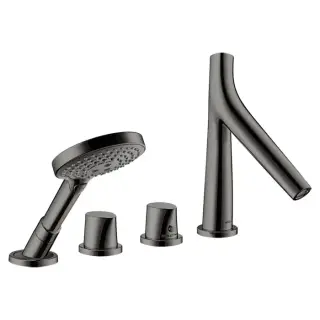 Axor Starck Organic Смеситель для ванны, термостатический, цвет: полированный черный хром