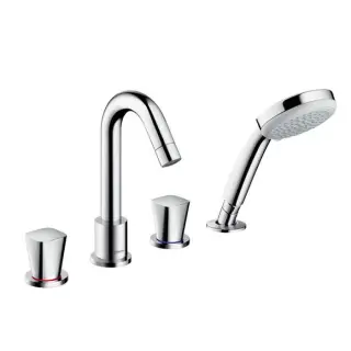 Hansgrohe Logis, Смеситель на борт ванны, на 4 отверстия, Цвет: хром