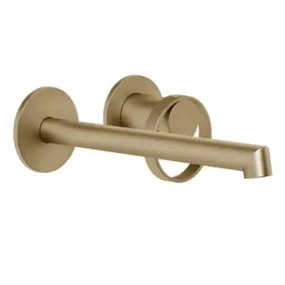 Gessi Anello Смеситель для раковины, настенный, цвет: Warm bronze brushed pvd