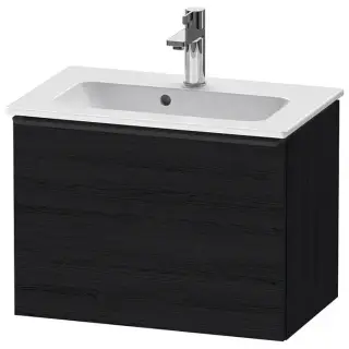 Duravit D-Neo Тумбочка подвесная Compact 61x37.2x44см., раковина, 1 ящик, цвет: Black Oak