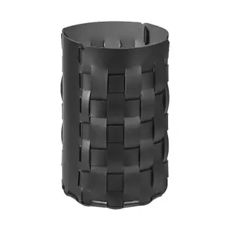 ADJ Корзина для мусора Bottega, D22xH35 см., цвет: черный/серый