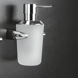 Colombo Road Дозатор для жидкого мыла, подвесной, цвет: хром/матовое стекло