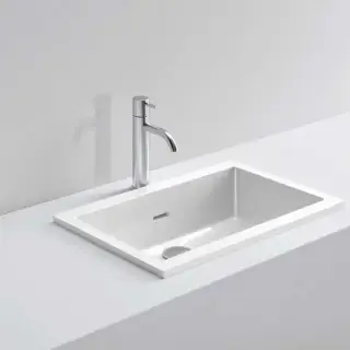 NOORTH milldue edition Раковина 51х31х15 см, без отв., цвет: белый