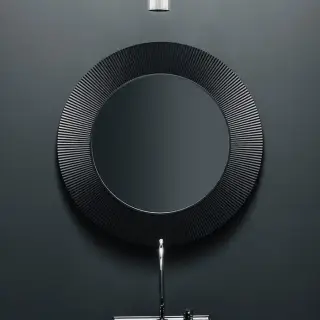 Laufen Kartell Зеркало круглое d=78см, настенное, без подсветки, цвет: черный