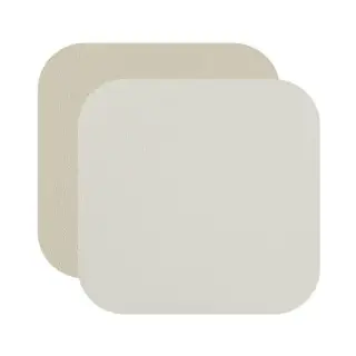 ADJ Костер 12x12см., квадратный, натуральная кожа, цвет: белый/панна котта