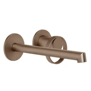 Gessi Anello Смеситель для раковины, настенный, цвет: Copper Brushed PVD