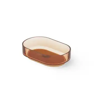 Dea Design Washbasins Раковина 56х36х15см., накладная, без отв., Glasstech, прозрачная смола, цвет: Sunset R1