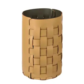 Colombo Adj Корзина для мусора Bottega D22xH35см., напольная, цвет: горчичный/оливковый