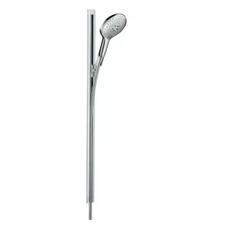 Hansgrohe Raindance Select S Душевой набор: штанга 90см., ручной душ 150, 3jet (RainAir, CaresseAir, Mix), EcoSmart, шланг, цвет: белый/хром