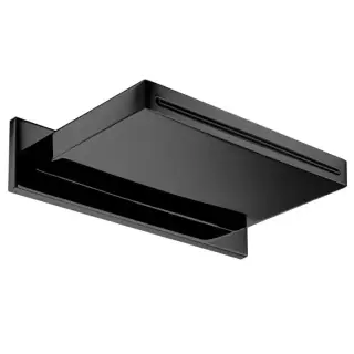 Almar Каскадный душ , 20х14см, цвет: черный матовый