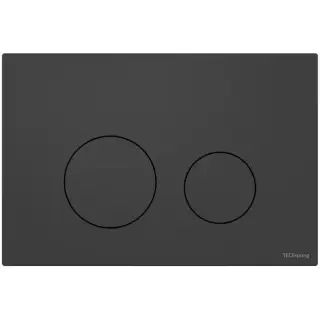 TECEspring Панель смыва для унитаза, пластиковая, плоская, цвет: черный матовый