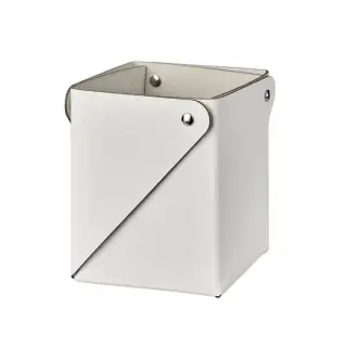 Colombo Adj Коробочка MIU, 7x7xH8 см , цвет: белый/панна котта