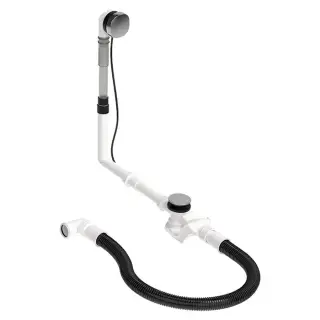 DURAVIT Слив-перелив для ванн, квадратно-овальный, цвет хром