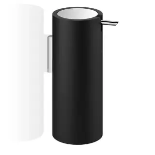 Decor Walther Stone WSP Дозатор мыла, подвесной, цвет: черный матовый/хром