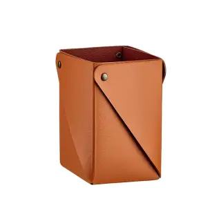 Colombo Adj Стаканчик MIU 8x8хH10.5см., настольный, цвет: коньяк/бордо