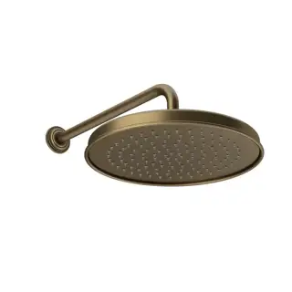 Gessi Venti20 Верхний душ Ø32.8см., с настенным держателем 38.9см., цвет: Antique Brass