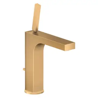 Axor Citterio, Смеситель для раковины 160, на 1 отв., с донным клапаном, цвет: шлифованная медь