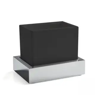 3SC SK 3.0 Стакан подвесной, композит Solid Surface, цвет: чёрный/хром