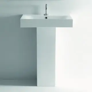 Kerasan Cento Раковина 60х45 см, 1 отв., подвесная/накладная, цвет: белый