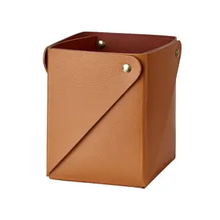 Colombo Adj Коробочка MIU, 7x7xH8 см , цвет: коньяк/бордо