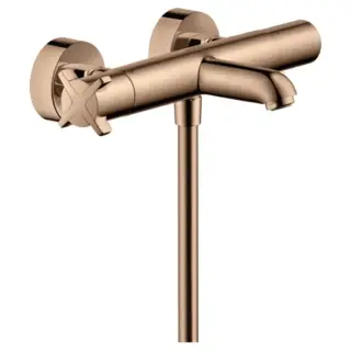 Axor Citterio E Смеситель для ванны, термостатический, настенный, цвет: полированное красное золото