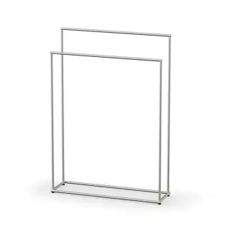 Decor Walther Mikado Полотенцедержатель 86см., напольный, двойной, цвет: сталь матовая