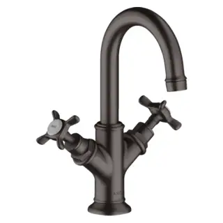 Axor Montreux Смеситель для раковины 160, на 1 отв., с донным клапаном, цвет: шлифованный черный хром