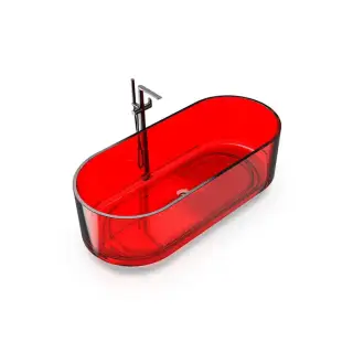 Knief Ellipse shape Ванна отдельностоящая 170x75x56см., из полимерного материала, цвет: Rubin # 040