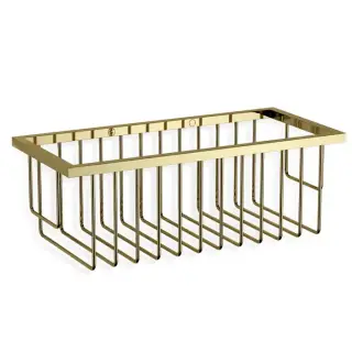 Decor Walther WA WND1 Корзина универсальная 26x12x9.5см для душа, подвесная, цвет: золото