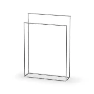 Decor Walther Mikado Полотенцедержатель 86см., напольный, двойной, цвет: хром