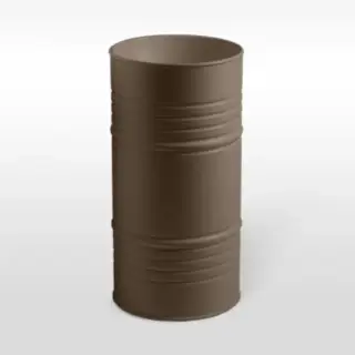 Kerasan Artwork Barrel Раковина 45х90 см, без отв., напольная, слив в пол, в комплекте сифон, цвет: Bruno matt