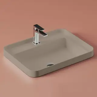 Artceram Fuori Scala Раковина 60х45 см, встраиваемая, с 1 отв.под смеситель,без перелива, цвет: matera