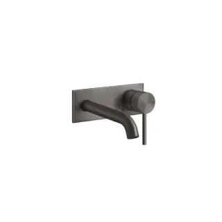 Gessi 316 Встраиваемый смеситель с изливом 147мм, внешняя часть, цвет: brushed black metal pvd
