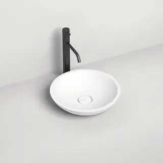 Salini Callista Раковина накладная 37х37х8.5cм, без отв., без перелива, S-Stone, цвет: белый матовый