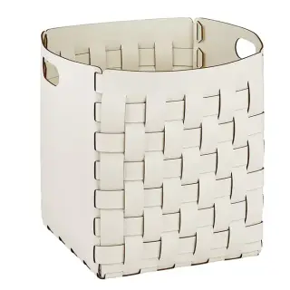 ADJ Корзинка Bottega, 35x35xH40 см., цвет: белый/панна котта