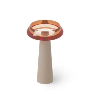 Dea Design Pedestal Basin Раковина 54.5x54.5х90см., напольная, без отв., Glasstech, прозрачная смола, цвет: Brown Copper R9