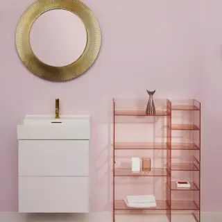 Laufen Kartell Стеллаж, 75х26х53см, пластик, напольный, цвет: пудровый розовый