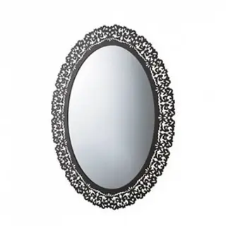 Globo Paestum Зеркало в раме овальное 71х95см, цвет: metallo antico